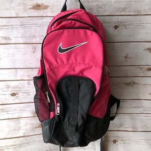 NIKE hot pink backpack with 3 compartments
